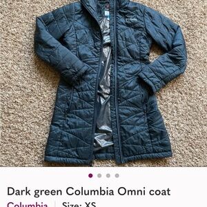 Columbia Dark Green Ski Jacket - Women's
